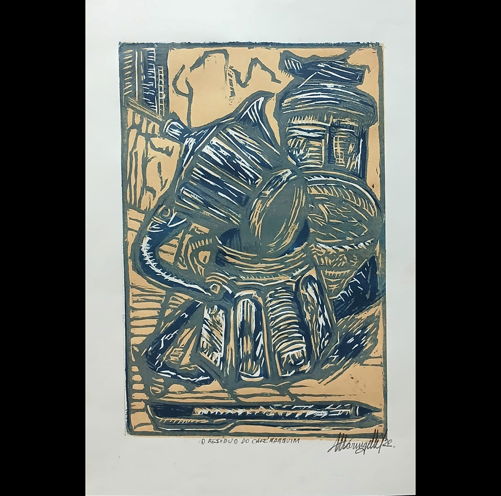 O resíduo do café-nanquim